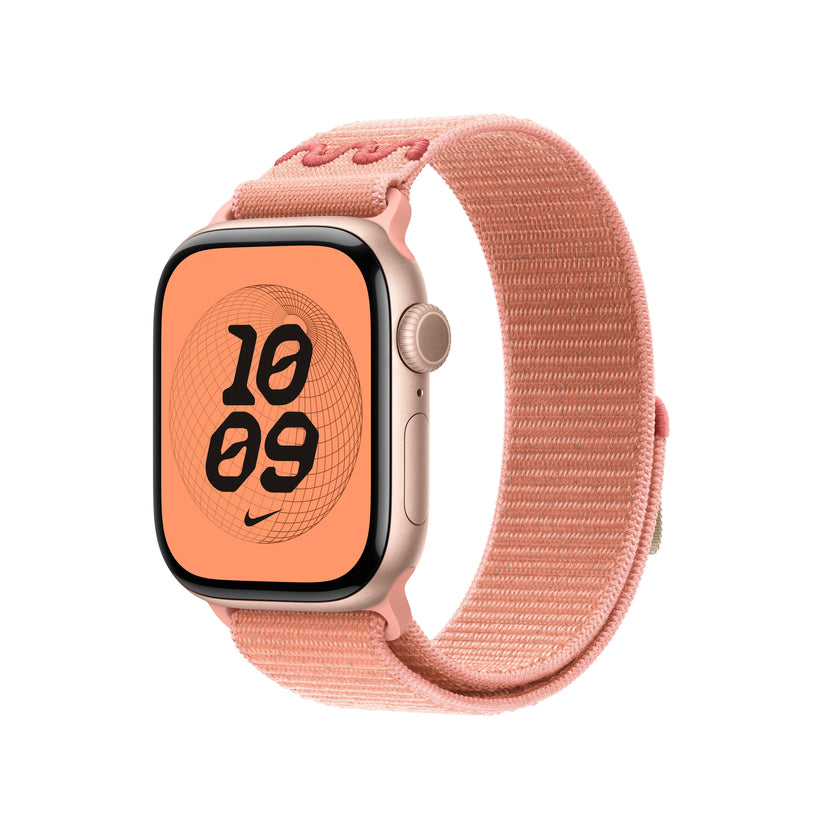 Řemínek pro Apple Watch 38/40/41/42 mm Apple Alpenglow Pink provlékací sportovní Nike - iSTYLE CZ