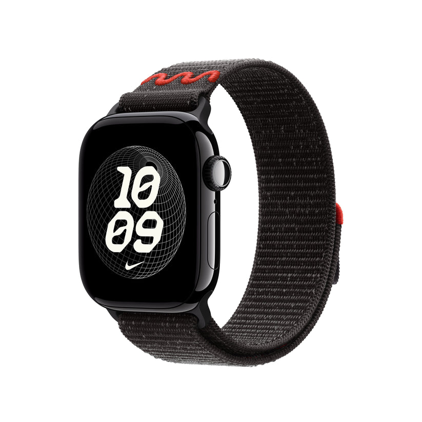 Řemínek pro Apple Watch 38/40/41/42 mm Apple Midnight Black provlékací sportovní Nike - iSTYLE CZ