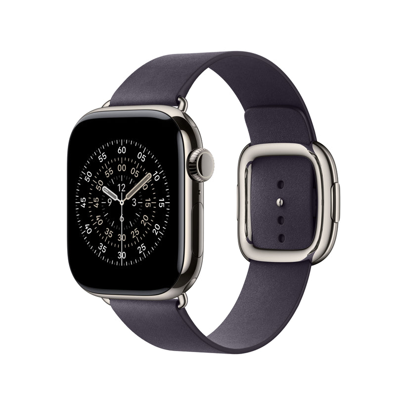 Řemínek pro Apple Watch 38/40/41/42 mm Apple půlnočně fialový s moderní přezkou - velký - iSTYLE CZ