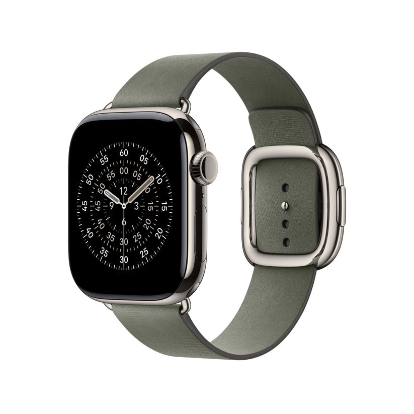 Řemínek pro Apple Watch 38/40/41/42 mm Apple šalvějově šedý s moderní přezkou - střední - iSTYLE CZ