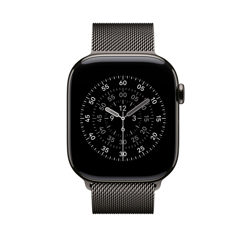 Řemínek pro Apple Watch 44/45/46/49 mm Apple břidlicově šedý milánský tah - S/M - iSTYLE CZ