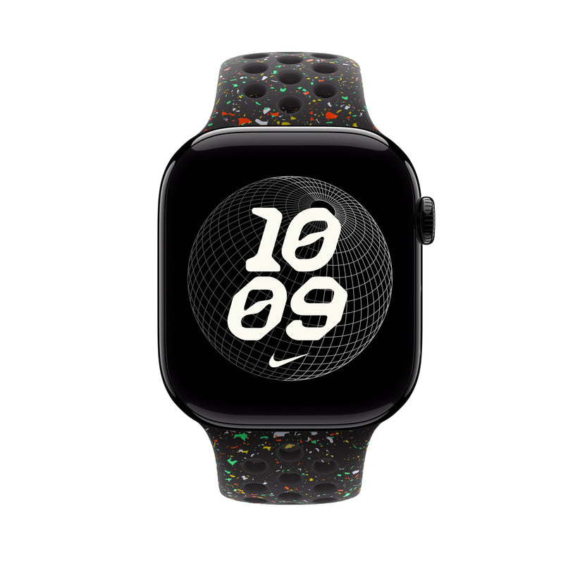 Řemínek pro Apple Watch 44/45/46/49 mm Apple Midnight Black sportovní Nike - M/L - iSTYLE CZ