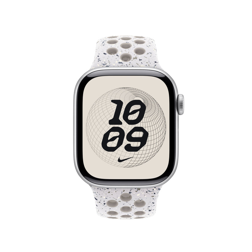 Řemínek pro Apple Watch 38/40/41/42 mm Apple Veiled Grey sportovní Nike - M/L - iSTYLE CZ