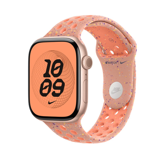 Řemínek pro Apple Watch 44/45/46/49 mm Apple Alpenglow Pink sportovní Nike - M/L - iSTYLE CZ