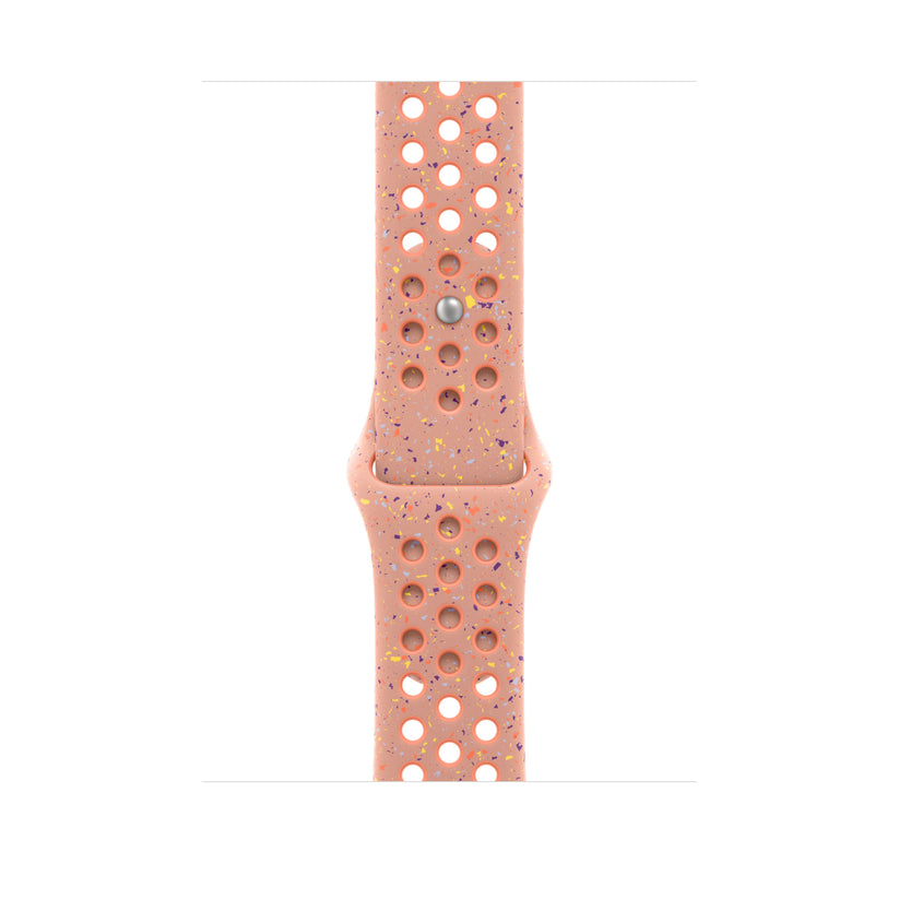 Řemínek pro Apple Watch 44/45/46/49 mm Apple Alpenglow Pink sportovní Nike - S/M - iSTYLE CZ