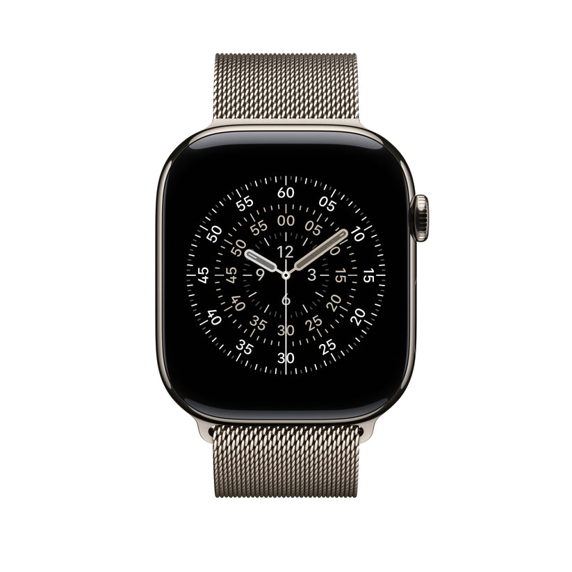 Řemínek pro Apple Watch 44/45/46/49 mm Apple přírodní milánský tah - S/M - iSTYLE CZ