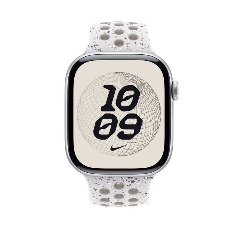 Řemínek pro Apple Watch 44/45/46/49 mm Apple Veiled Grey sportovní Nike - M/L - iSTYLE CZ