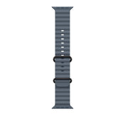 Řemínek pro Apple Watch 44/45/46/49 mm Apple ocelově modrý Oceánský - provedení z černého titanu - iSTYLE CZ