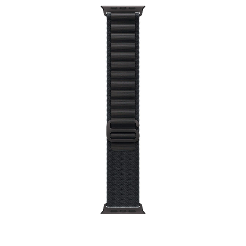 Řemínek pro Apple Watch 44/45/46/49 mm Apple černý Alpský tah - velký - provedení z černého titanu - iSTYLE CZ