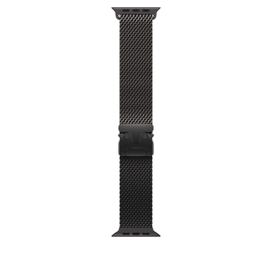Řemínek pro Apple Watch 44/45/46/49 mm Apple milánský tah z černého titanu - malý - iSTYLE CZ