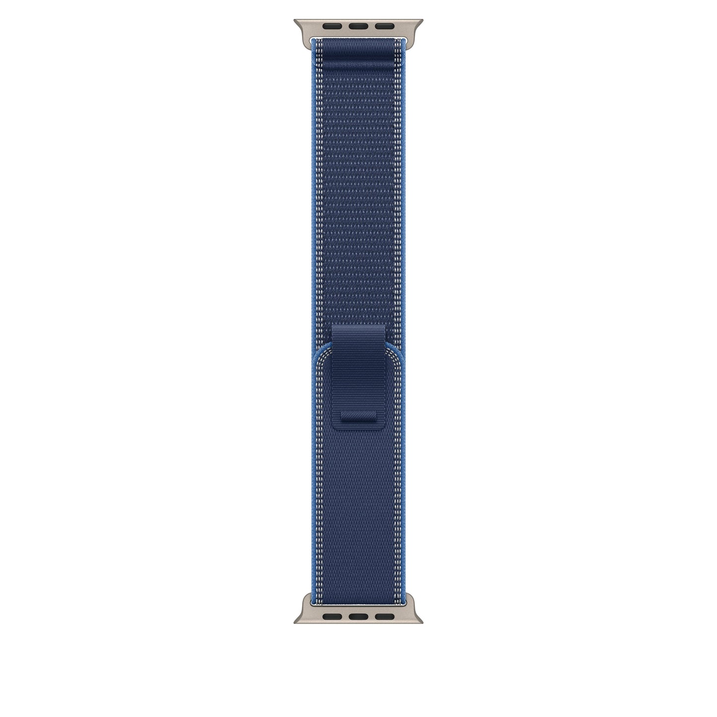 Řemínek pro Apple Watch 44/45/46/49 mm Apple modrý / jasně modrý Trailový tah - M/L - provedení z přírodního titanu - iSTYLE CZ