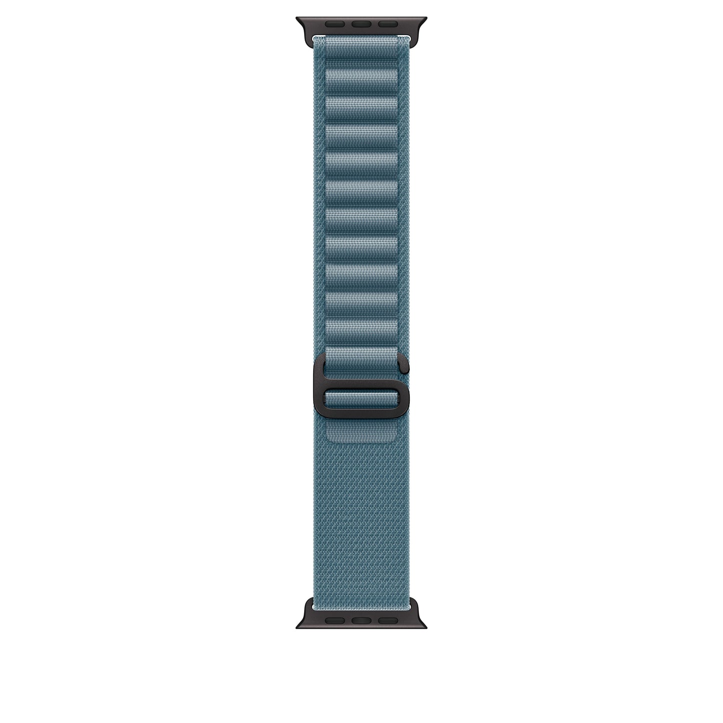Řemínek pro Apple Watch 44/45/46/49 mm Apple světle modrý Alpský tah - malý - provedení z černého titanu - iSTYLE CZ