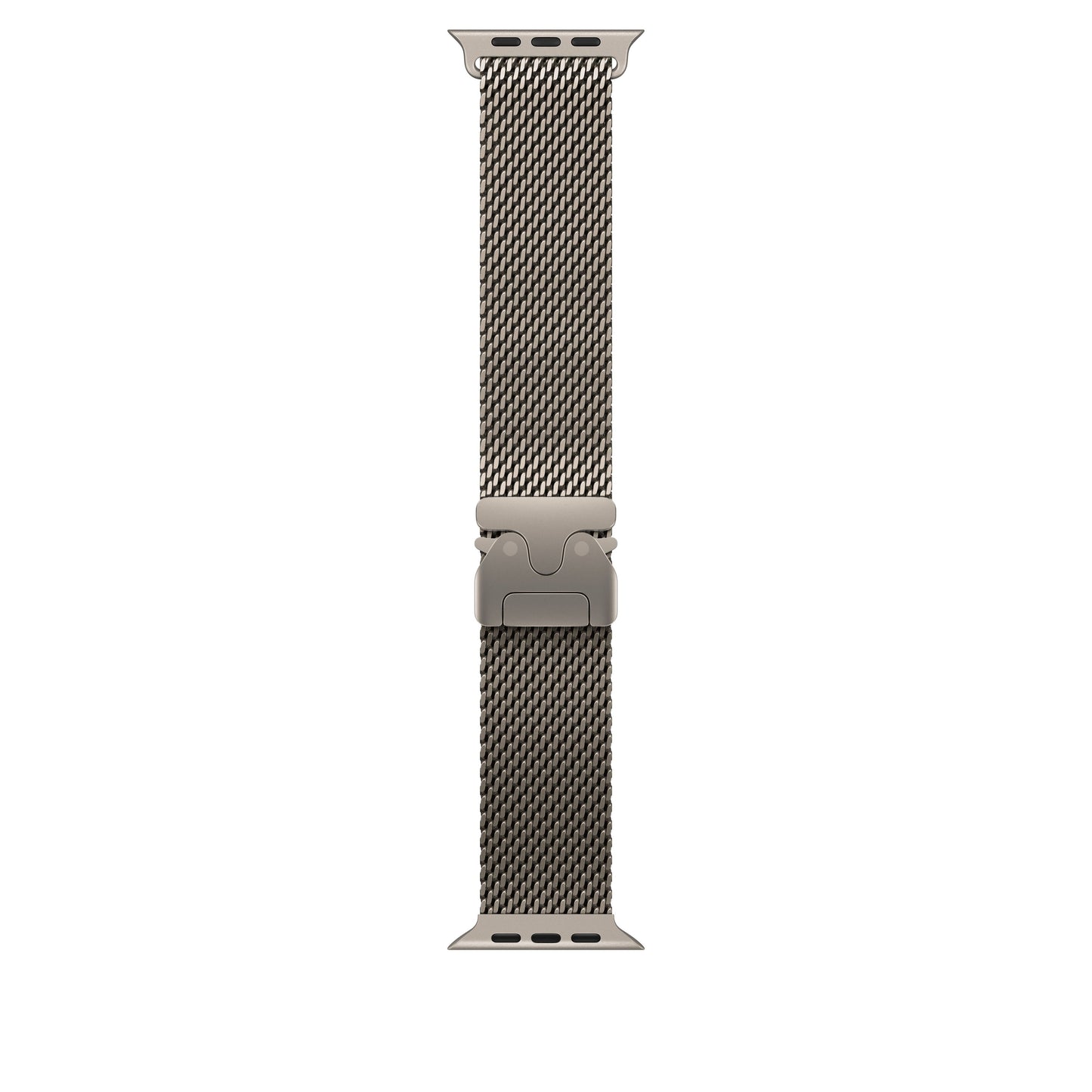 Řemínek pro Apple Watch 44/45/46/49 mm Apple milánský tah z přírodního titanu - střední - iSTYLE CZ