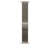 Řemínek pro Apple Watch 44/45/46/49 mm Apple milánský tah z přírodního titanu - malý - iSTYLE CZ