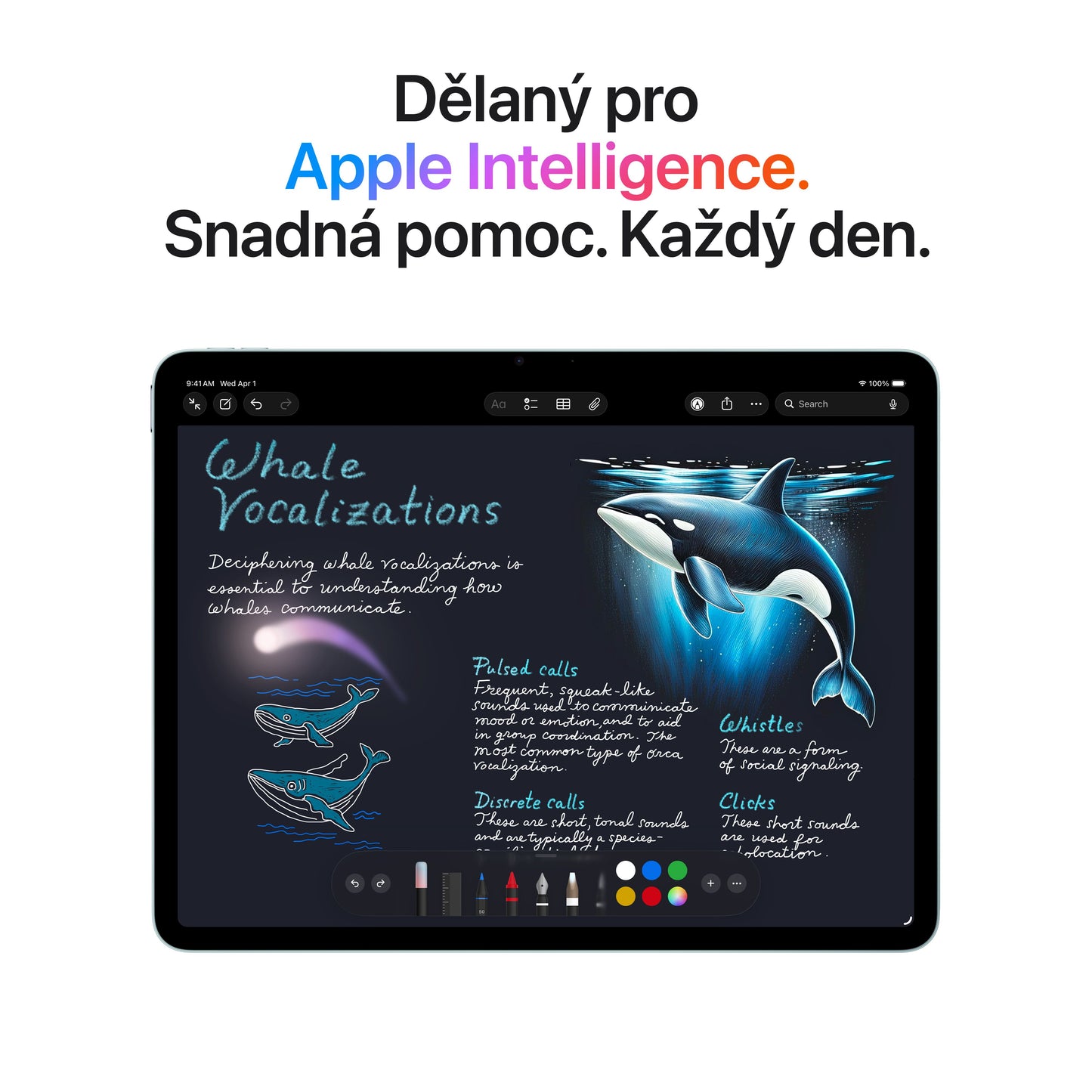 11palcový iPad Air Wi-Fi 512 GB - modrý (M4) - iSTYLE.cz