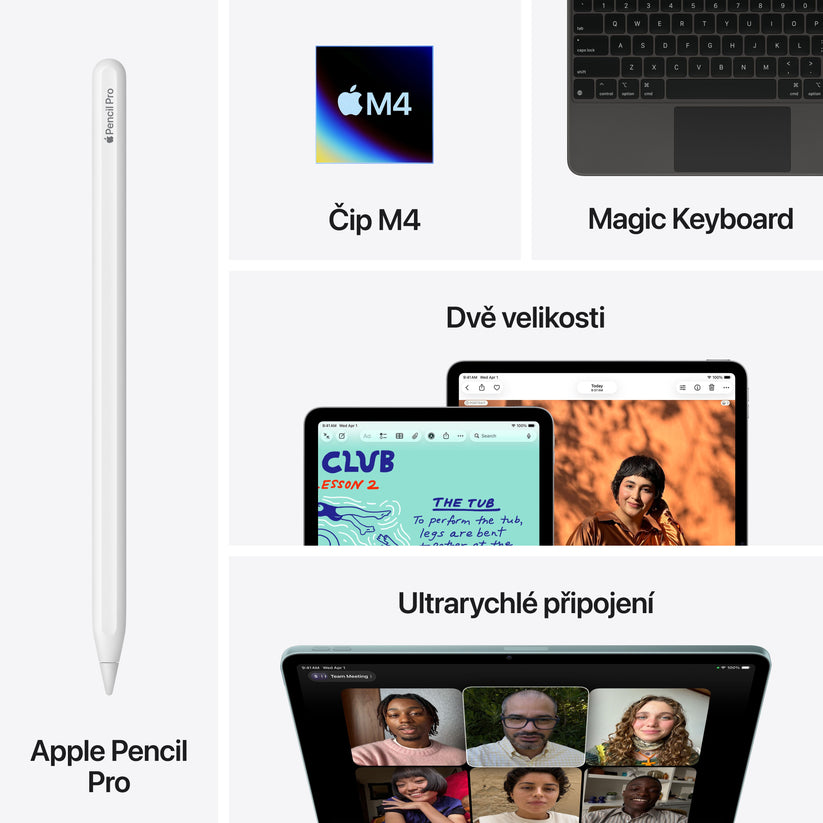 11palcový iPad Air Wi-Fi 256 GB - hvězdně bílý (M4) - iSTYLE.cz