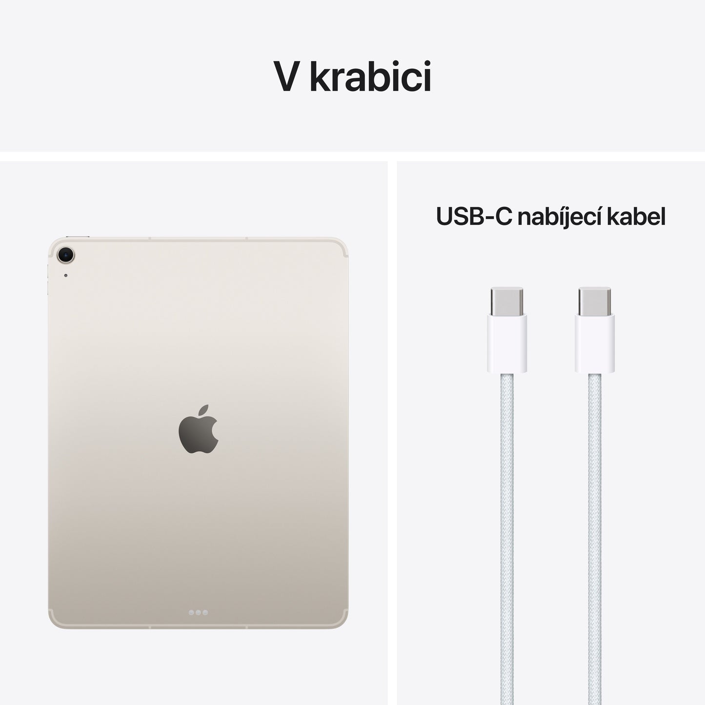 13palcový iPad Air Wi-Fi + Cellular 1 TB - hvězdně bílý (M4) - iSTYLE.cz