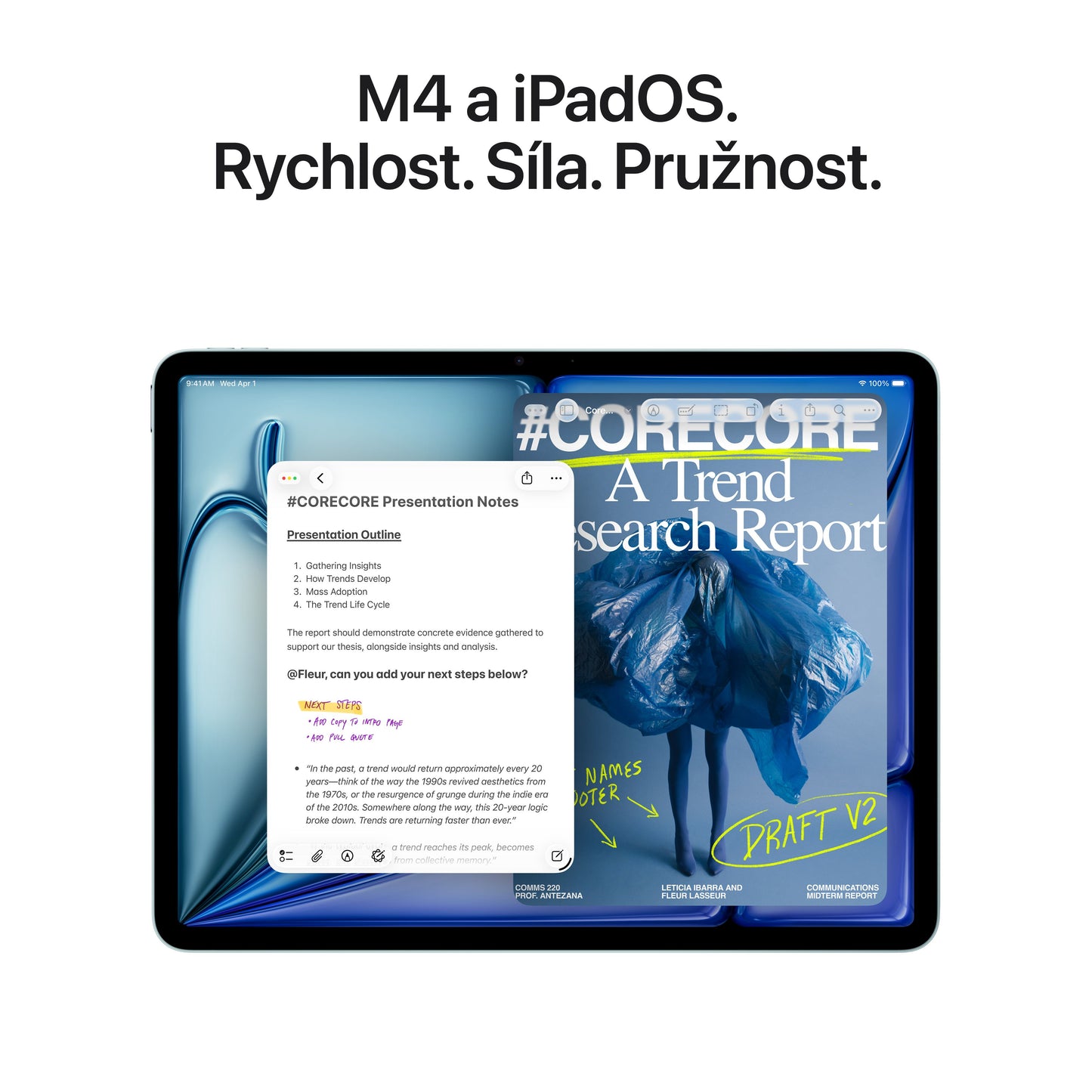 13palcový iPad Air Wi-Fi 1 TB - fialový (M4) - iSTYLE.cz