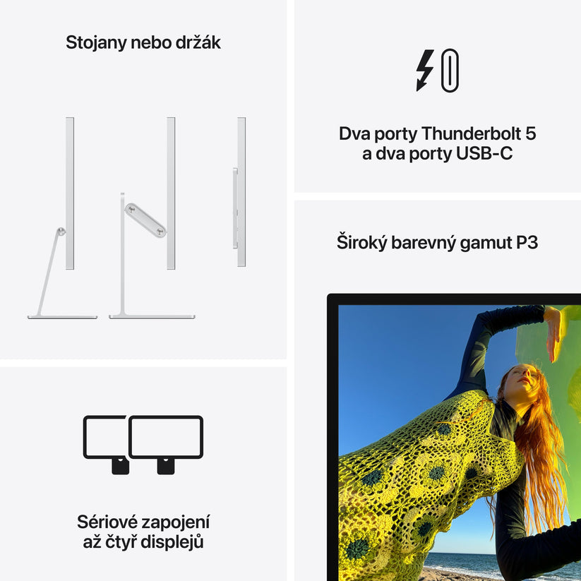 Studio Display – standardní sklo – stojan s nastavitelným náklonem a výškou - iSTYLE.cz