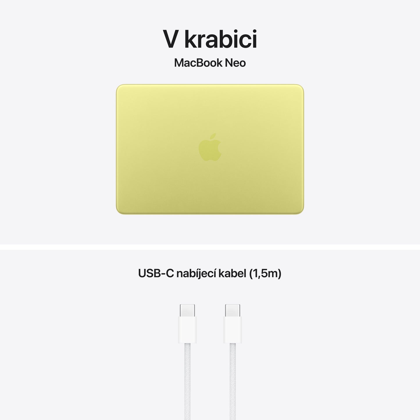 MacBook Neo 13", Apple A18 Pro čip, 6jádrové CPU, 5jádrové GPU, 8 GB, 256GB SSD – citrusově žlutý (otevřený) - iSTYLE.cz