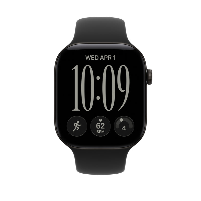 46mm černý sportovní řemínek – S/M - iSTYLE.cz