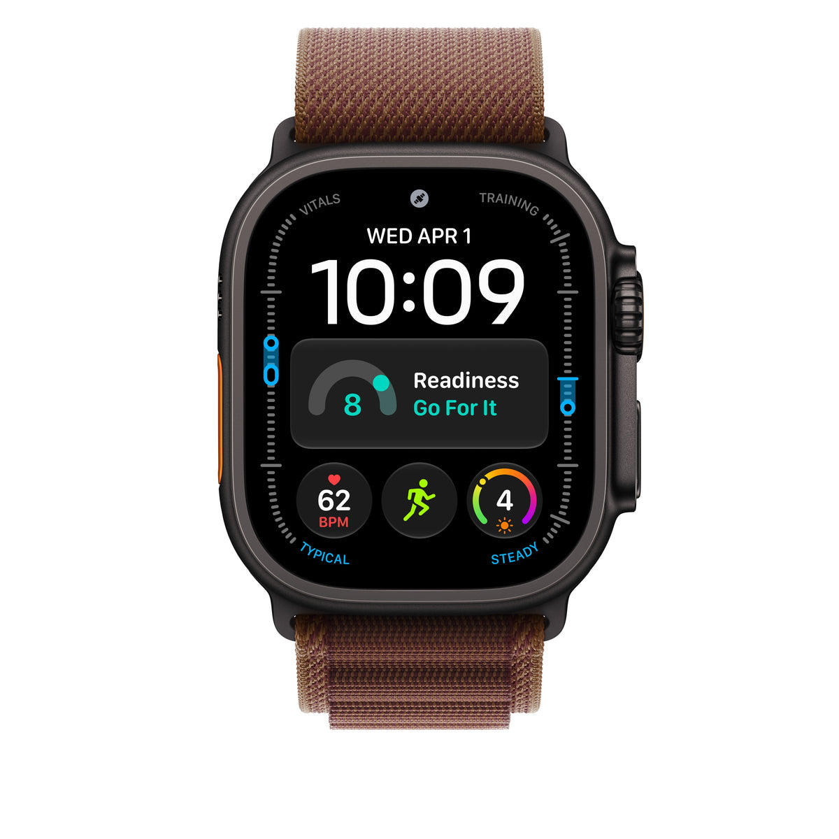 49mm burgundsky červený Alpský tah – velký – provedení z černého titanu - iSTYLE.cz