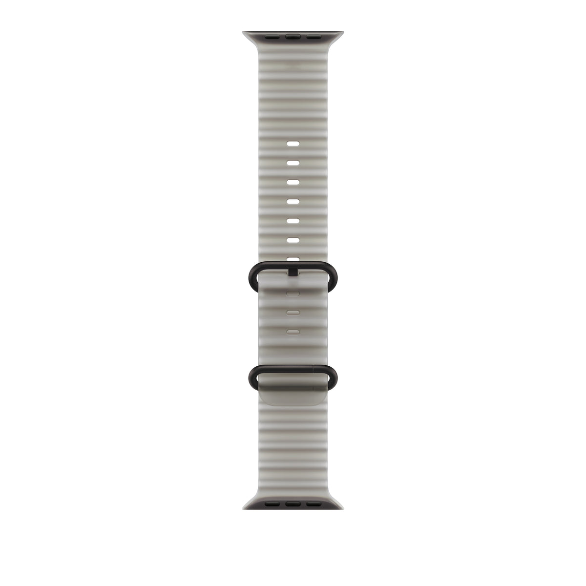 49mm průsvitně šedý Oceánský řemínek – provedení z černého titanu - iSTYLE.cz