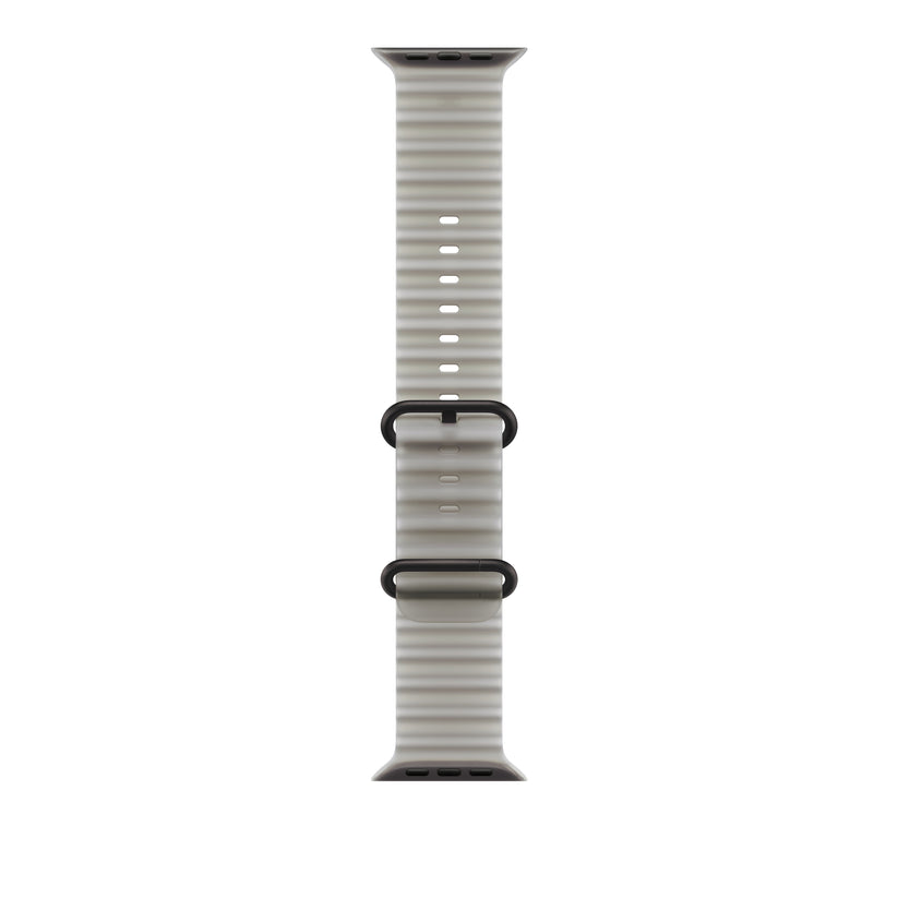 49mm průsvitně šedý Oceánský řemínek – provedení z černého titanu - iSTYLE.cz