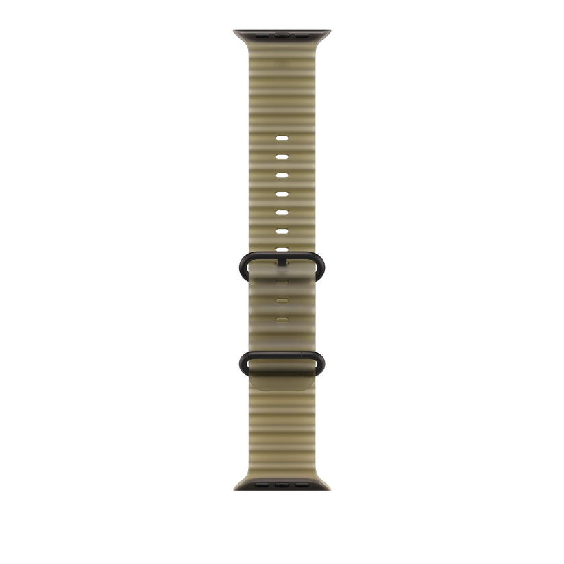 49mm průsvitně chaluhový řemínek – provedení z černého titanu - iSTYLE.cz