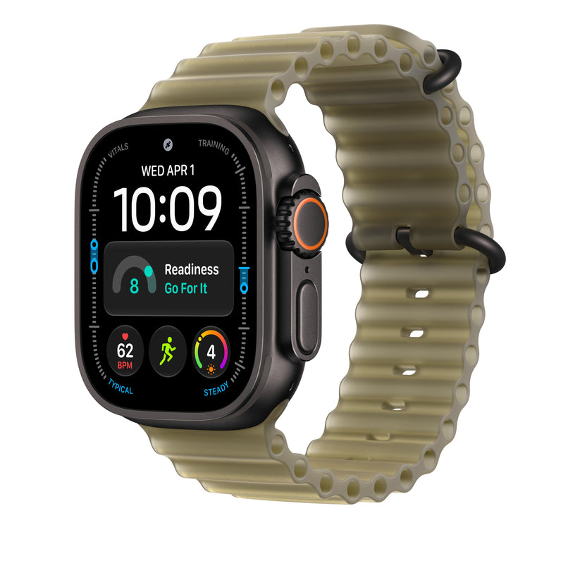 49mm průsvitně chaluhové prodloužení Oceánského řemínku – provedení z černého titanu - iSTYLE.cz