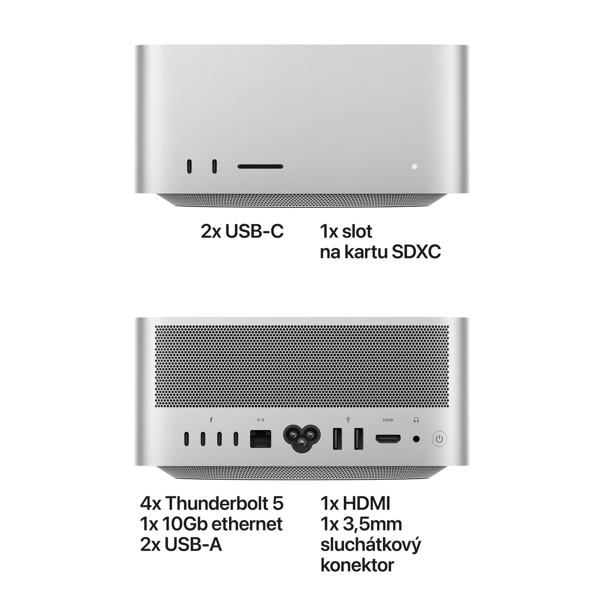 Mac Studio Apple M5 Max s 18 jádrovým CPU a 32 jádrovým GPU, 512 GB SSD (otevřený) - iSTYLE.cz