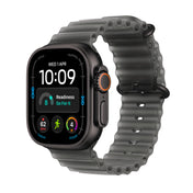 Apple Watch Ultra 4 • GPS + Cellular • 49mm pouzdro z černého titanu • Průsvitně černý Oceánský řemínek - iSTYLE.cz