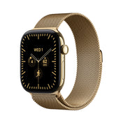 Apple Watch Series 12 • GPS + Cellular • 42mm pouzdro ze zářivě zlatého titanu • Zářivě zlatý milánský tah - iSTYLE.cz