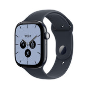 Apple Watch Series 12 • GPS + Cellular • 46mm pouzdro z nočně modré keramiky • Námořnicky modrý sportovní řemínek – S/M - iSTYLE.cz