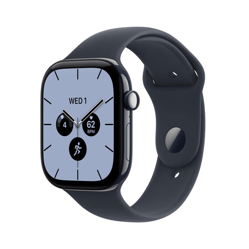Apple Watch Series 12 • GPS + Cellular • 46mm pouzdro z nočně modré keramiky • Námořnicky modrý sportovní řemínek – S/M - iSTYLE.cz