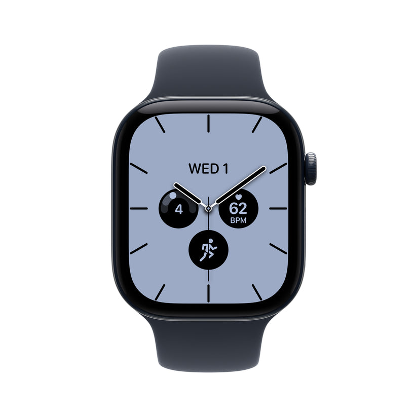 Apple Watch Series 12 • GPS + Cellular • 46mm pouzdro z nočně modré keramiky • Námořnicky modrý sportovní řemínek – S/M - iSTYLE.cz