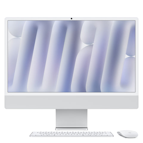 24palcový iMac s Retina 4,5K displejem: Čip Apple M6 s 10 jádrovým CPU a 10 jádrovým GPU, Standardní sklo, 16GB ,256 GB SSD - stříbrný - iSTYLE.cz