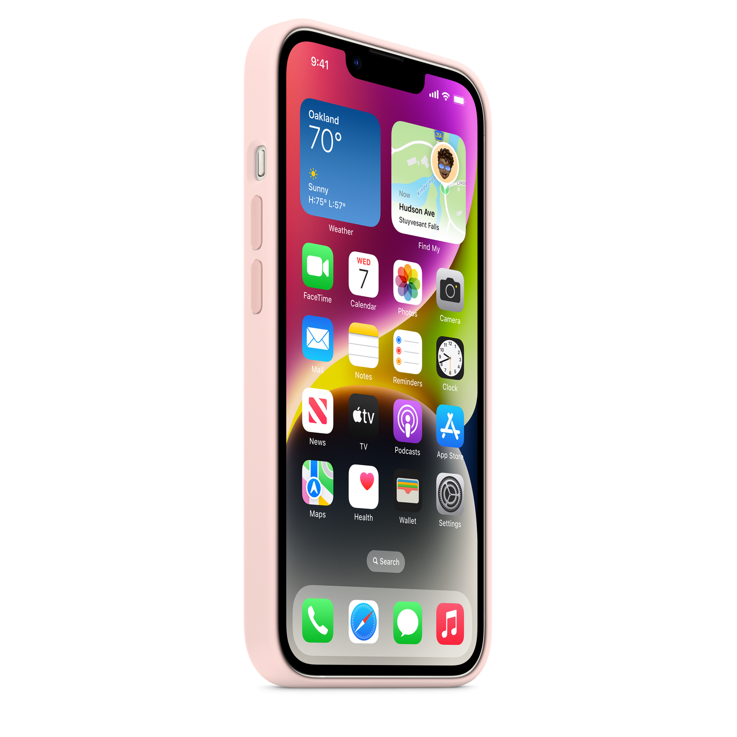 Apple silikonový kryt s MagSafe na iPhone 14 - křídově růžový - iSTYLE CZ