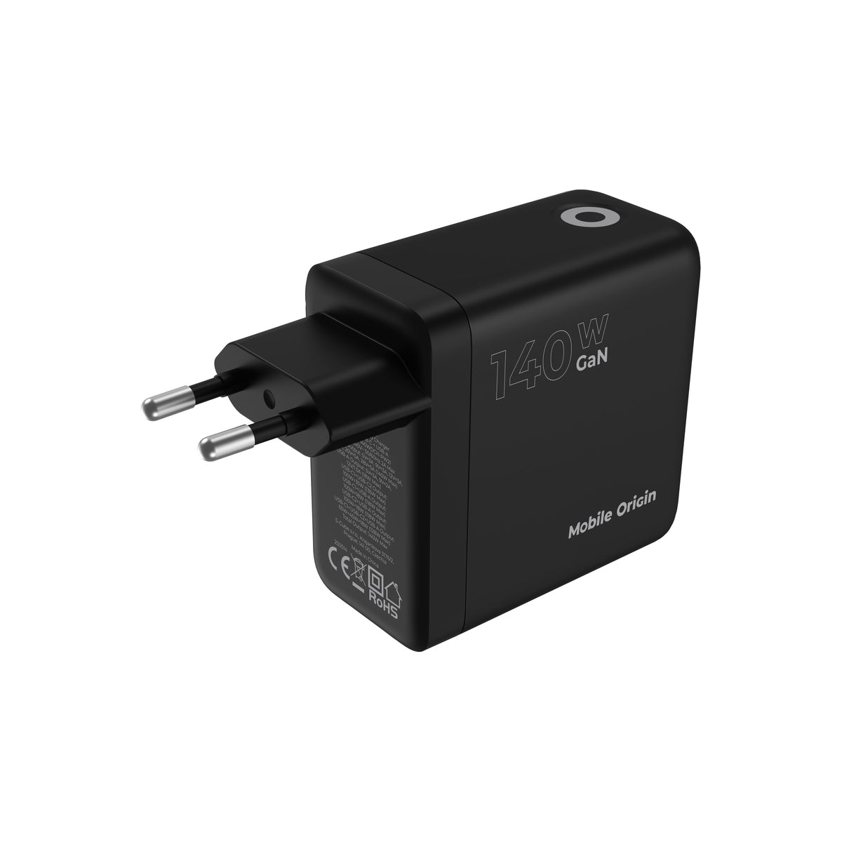 Vysokovýkonná nabíječka Mobile Origin 140W GaN Display Charger