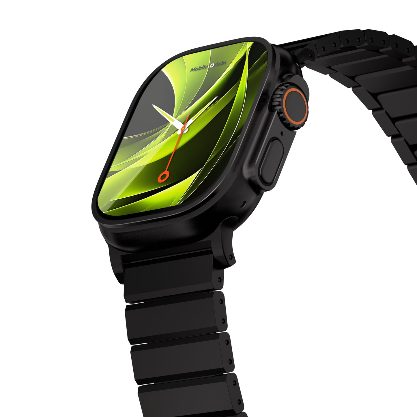 Titanový řemínek pro Apple Watch Ultra 44/45/46/49 mm Mobile Origin Titanium Band Modena - černý