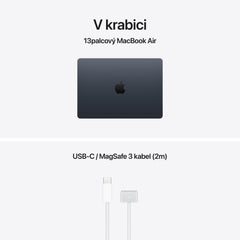 MacBook Air 13", Apple M5 čip, 10jádrové CPU, 10jádrové GPU, 32 GB, 2TB SSD, INT - temně inkoustová