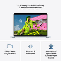 MacBook Air 13", Apple M5 čip, 10jádrové CPU, 10jádrové GPU, 24 GB, 512GB SSD, CZ - blankytně modrá