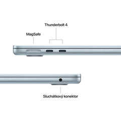 MacBook Air 13", Apple M5 čip, 10jádrové CPU, 10jádrové GPU, 16 GB, 512GB SSD, CZ - blankytně modrá