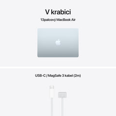 MacBook Air 13,6", Apple M5 10jádrové CPU, 10jádrové GPU, 24GB, 1TB SSD – blankytně modrý