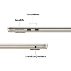 MacBook Air 13", Apple M5 čip, 10jádrové CPU, 10jádrové GPU, 32 GB, 4TB SSD, INT - hvězdně bílá