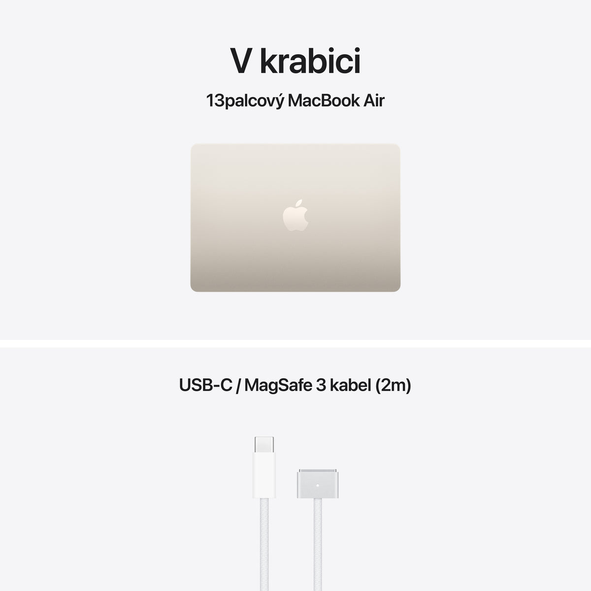 MacBook Air 13,6", Apple M5 10jádrové CPU, 10jádrové GPU, 16GB, 1TB SSD – hvězdně bílý MacBook Air 13,6", Apple M5 10jádrové CPU, 10jádrové GPU, 16GB, 1TB SSD – hvězdně bílý (otevřený) - iSTYLE.cz
