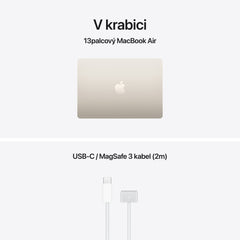 MacBook Air 13,6", Apple M5 10jádrové CPU, 8jádrové GPU, 16GB, 512GB SSD – hvězdně bílý (otevřený) - iSTYLE.cz