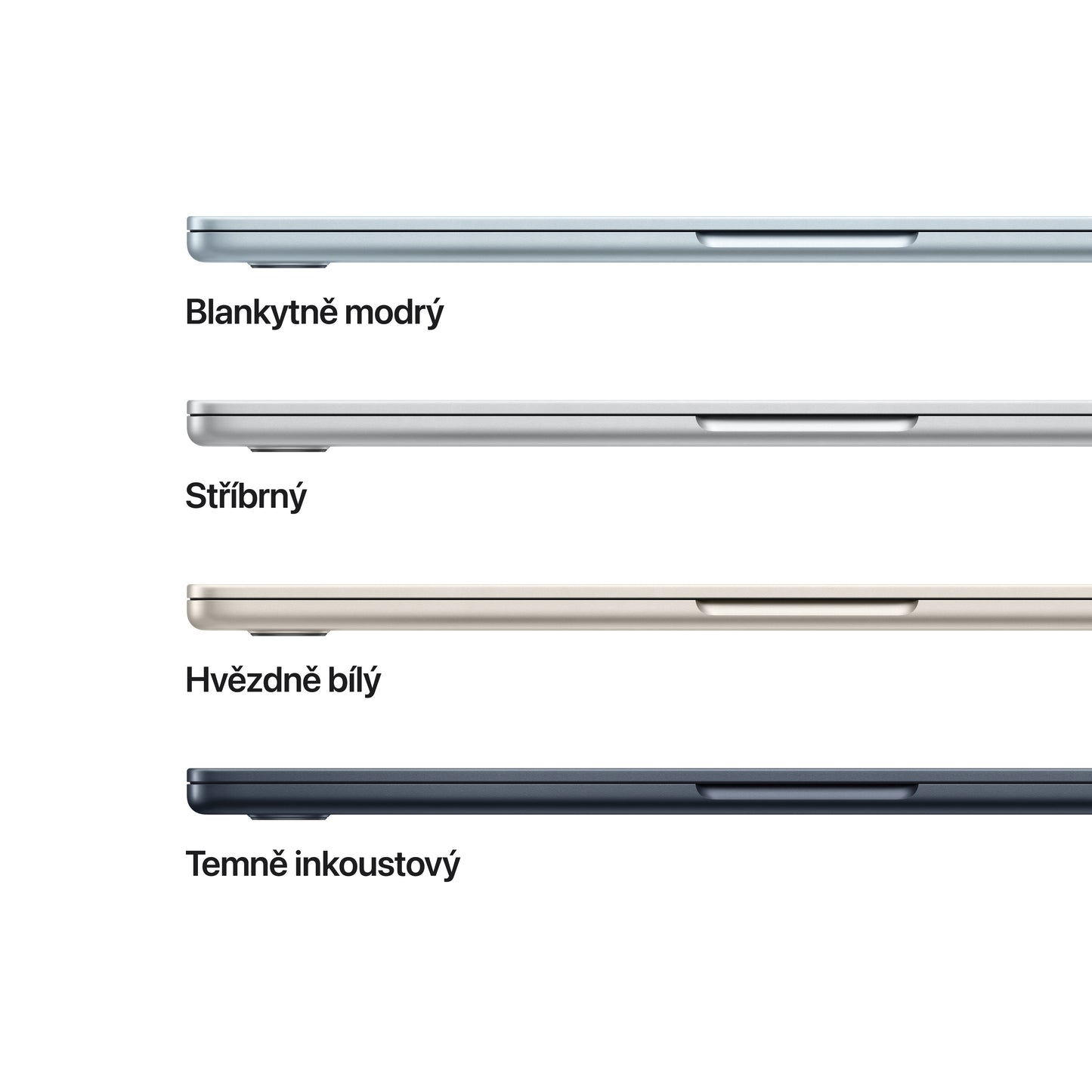MacBook Air 15,3", Apple M5 10jádrové CPU, 10jádrové GPU, 16GB, 512GB SSD – temně inkoustový (otevřený) - iSTYLE.cz