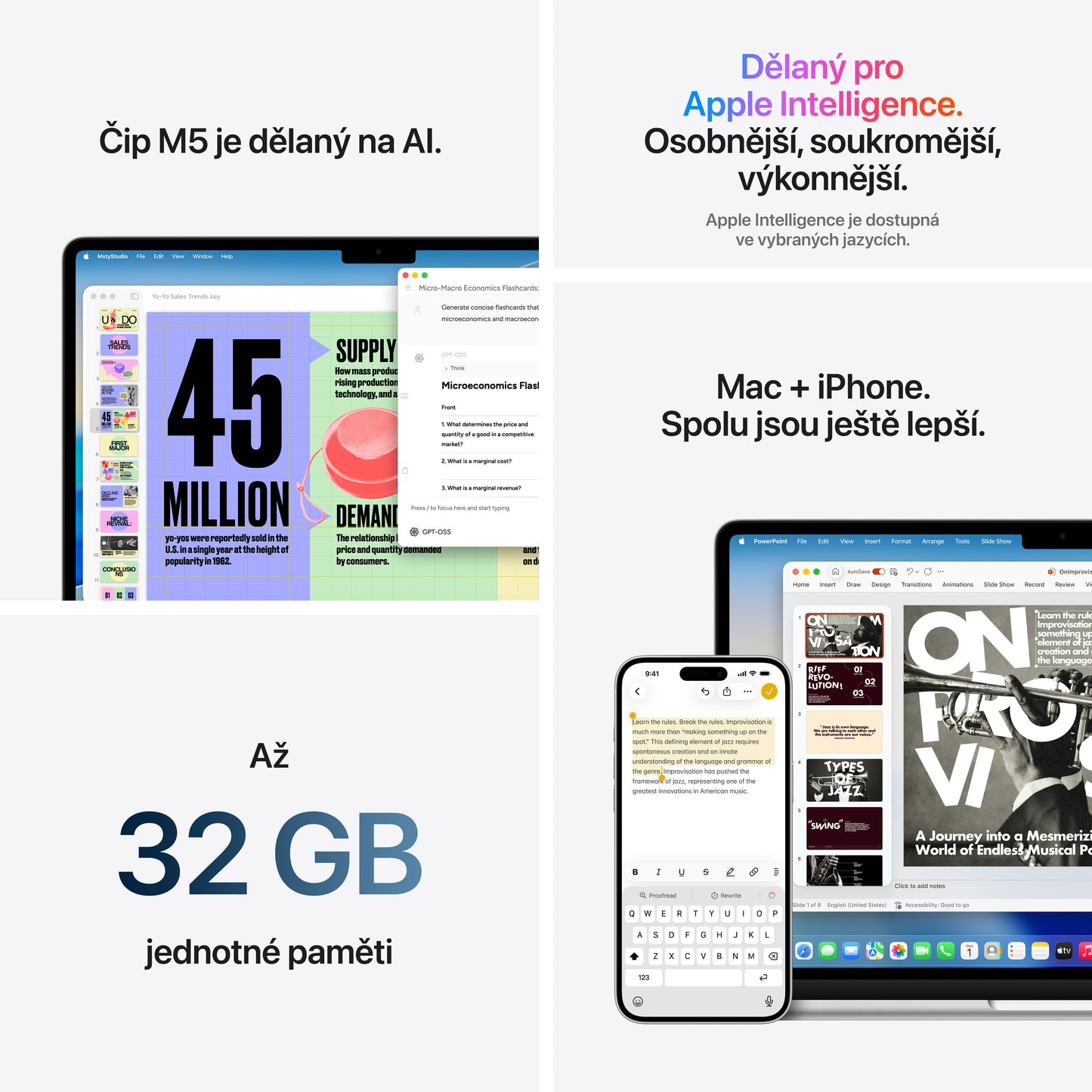 MacBook Air 15,3", Apple M5 10jádrové CPU, 10jádrové GPU, 16GB, 512GB SSD – temně inkoustový (otevřený) - iSTYLE.cz