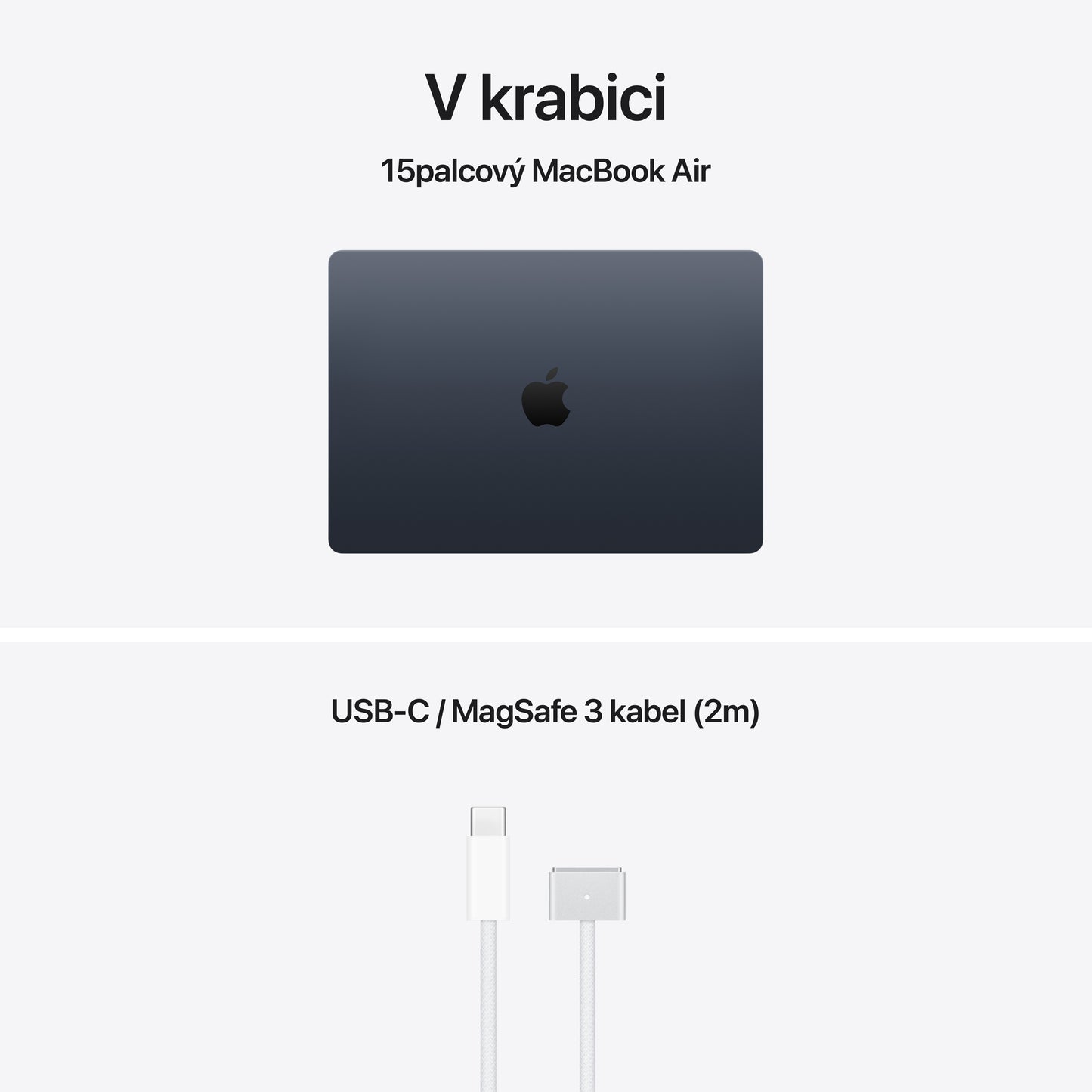 MacBook Air 15,3", Apple M5 10jádrové CPU, 10jádrové GPU, 16GB, 512GB SSD – temně inkoustový (otevřený) - iSTYLE.cz
